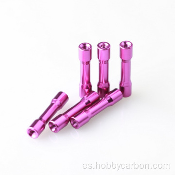 Separador escalonado de aluminio anodizado 6061 para piezas FPV